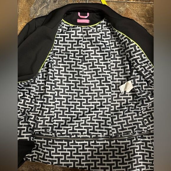 Isaac Mizrahi New York Black Blazer Jacket Size 8 - Picture 8 of 10